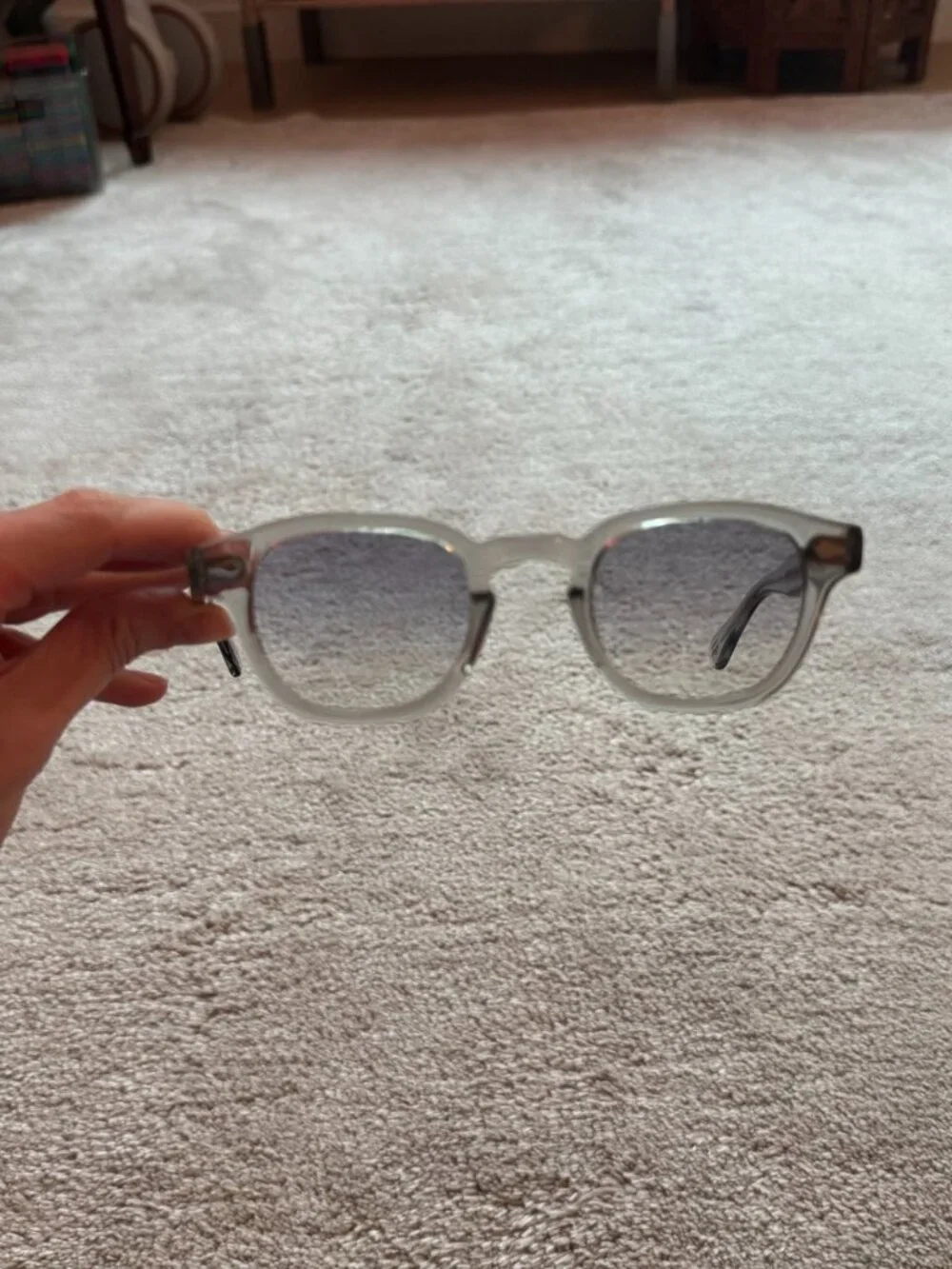 MOSCOT LEMTOSH MONOCHROME — LIGHT GREY — SIZE 44